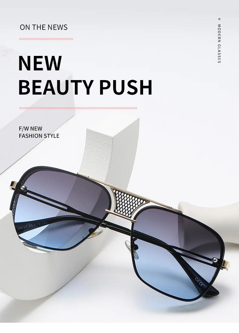 2021 New Style Square Sunglae For Men Fahion Steampunk Glae Hollow Out Oculo De Sol Maculino Vintage Punk_voghion.com