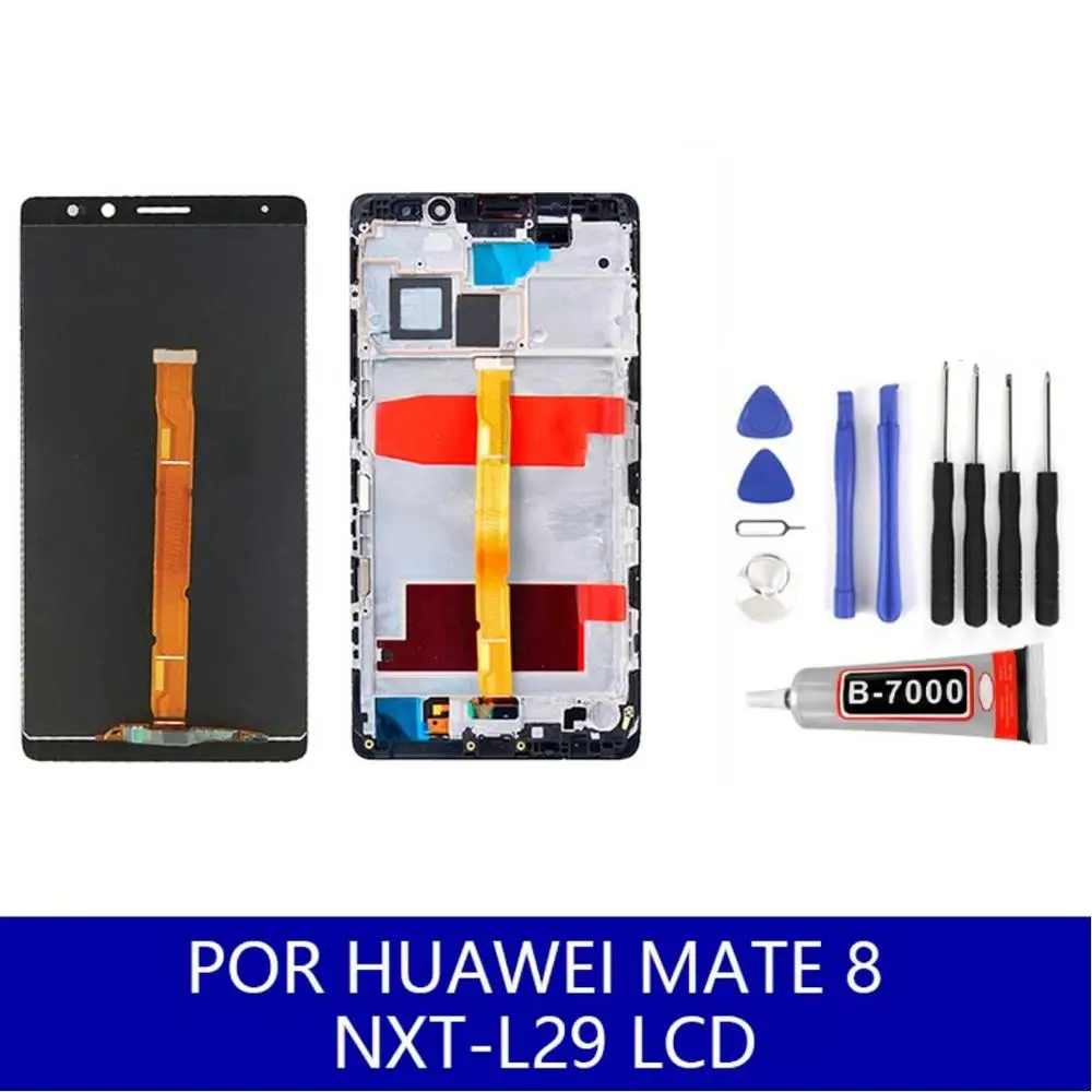 Для Huawei Mate 8 NXT-L29 LCD дисплей сенсорные запасные части инструменты с рамкой 100% тест