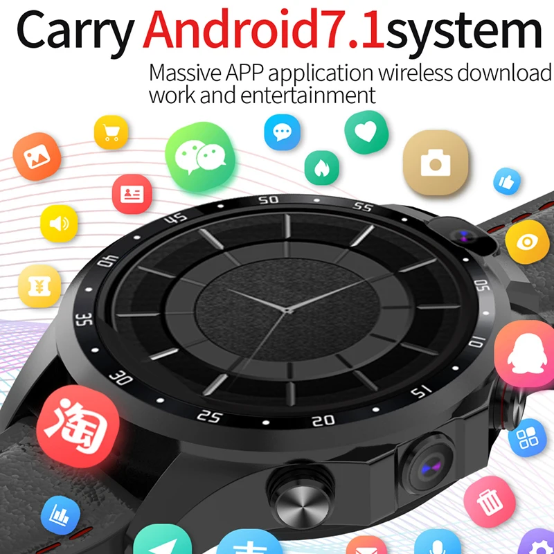 Smart  Android Watches OS 3+32GB Sport Multi Dial