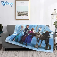 

Disney Frozen Cartoon Blanket Plush for Kids Adults Print warm Sherpa flannel Bedspread Blanket Throw for Sofa Bed Cover