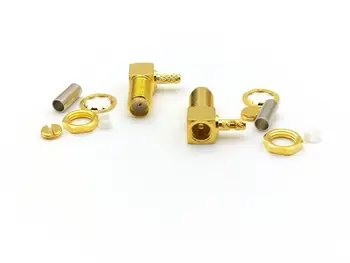 

10pcs RF SMA Jack Female Crimp Coax Connector for LMR100 RG316 RG174 Cable New