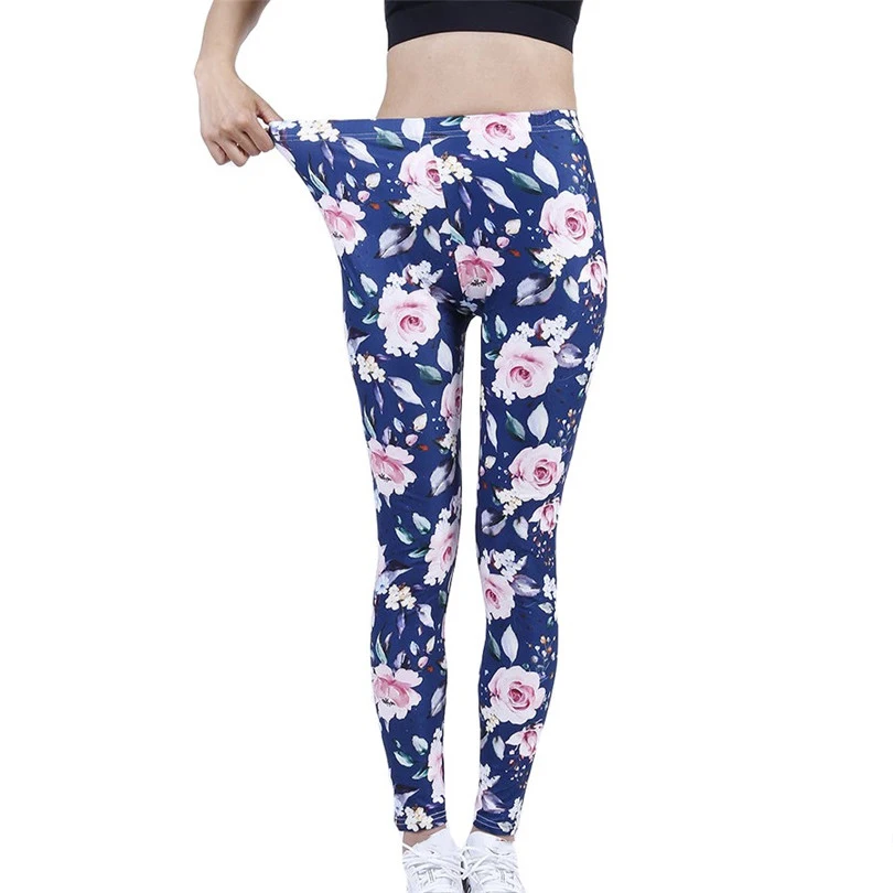 YSDNCHI Brand Fashion Women Pants Summer Colorful Love Printing High Waist Soft Workout Leggings Elastic Gym Sports Leggins compression leggings