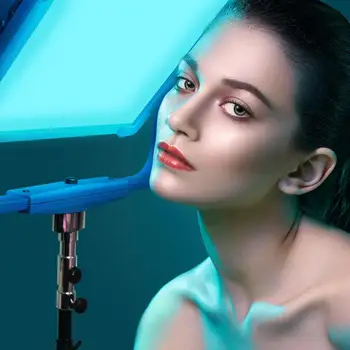 

200W AI-2000C RGB Colorful led Panel Light APP & Remote Control Photography Studio Film LED video light + Softbox + Tripod Kit