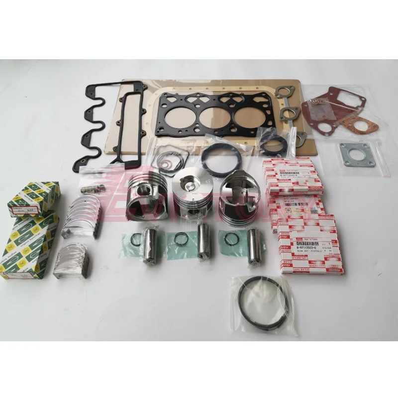 

For excavator NC3000 ISUZU 3LD2 rebuild overhaul kit gasket piston ring bearing