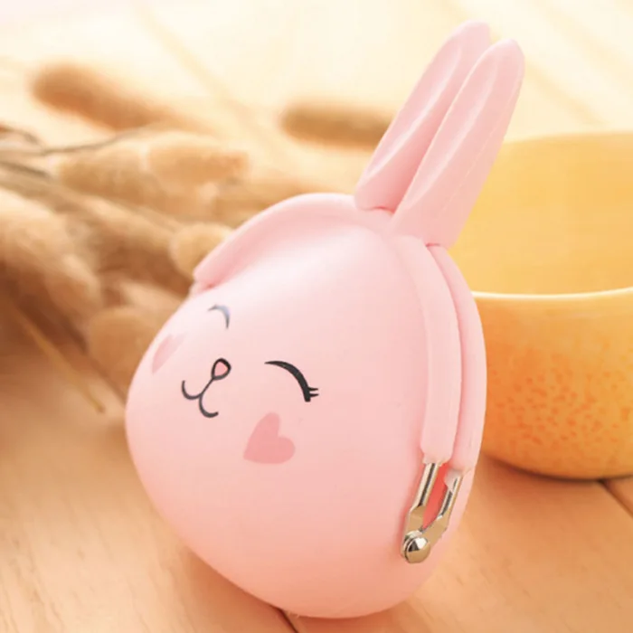 Модный Мини Кошелек для монет, мультяшный мешок с нарисованным животным, маленький силиконовый кошелек для женщин и девочек LT88