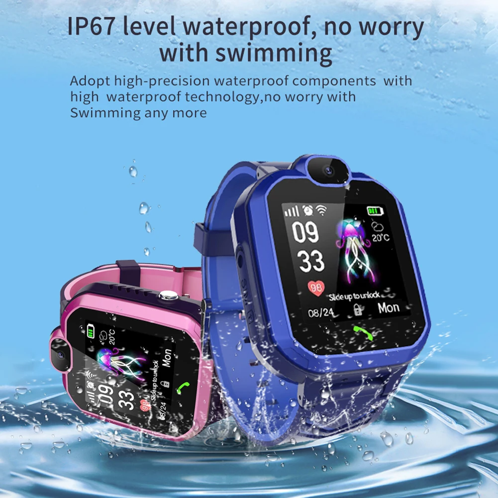 

Erilles Smart Watch Wearable Waterproof Running Fitness Tracker Watch Heart Rate Monitor Smart Wristband Pedometer Watch for Kid
