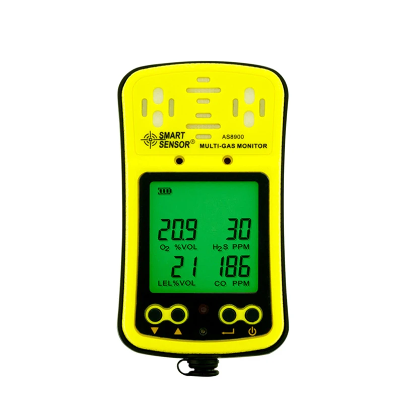 

Smart Sensor AS8900 Four In One Portable Handheld Gas Detector Carbon Monoxide Oxygen Combustible Gas Analyzer Instrument