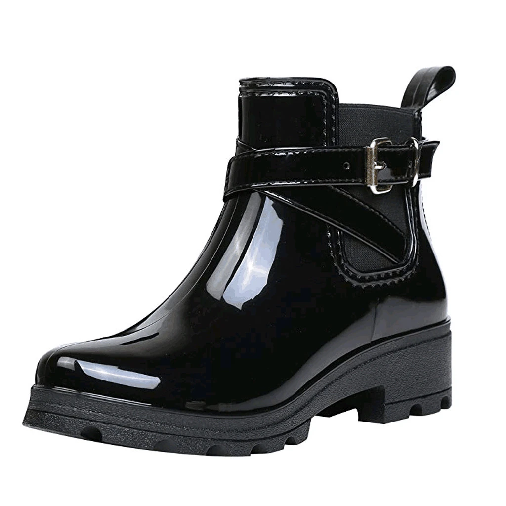 womens leather rain boots
