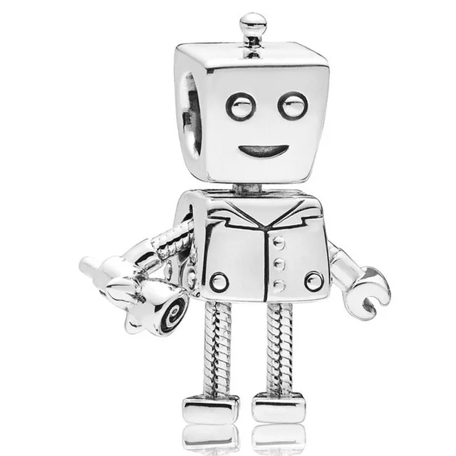 QANDOCCI розовое золото Rob & Bella Bot's Pet Бобби бот собака Цветочная Белла амулеты
