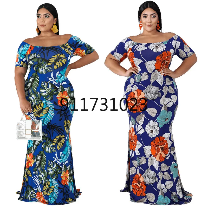 Plus Size African Print Evening Dresses For Women 2021 New Fashion 4XL 5XL Summer Party Long Dress Elegant Ladies Clothing | Тематическая