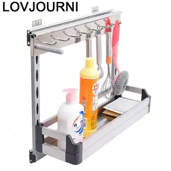 

Organizer Organizador Armario De Despensa Stainless Steel Rack Cocina Cuisine Kitchen Cabinet Cestas Para Organizar Basket