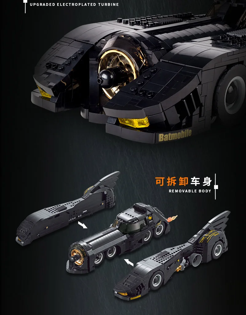 Decool 7144 Бэтмен герой фильма Batman moovie Бэтмобиль Dc Super Hero 1778 шт. кирпичи Рисунок Модель Набор строительных блоков игрушки подарок для детей с принтом