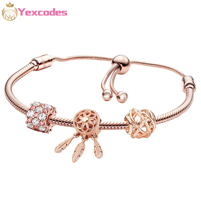 

Yexcodes Rose Gold Ladies Bracelet, Fashion Jewelry, Brand Women Bracelet Gifts Direct Shipment