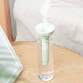 

Creative Adjustable Height USB Humidifier Portable Ultrasonic Mist Maker Aroma Diffuser for Home Office Air Humidifiers Green