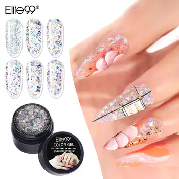 

Elite99 Laser Glitter Gel Nail Polish 5ML Soak Off UV LED Nail Varnish Primer Salon Manicure UV LED Gel Nail Polish Base Coat