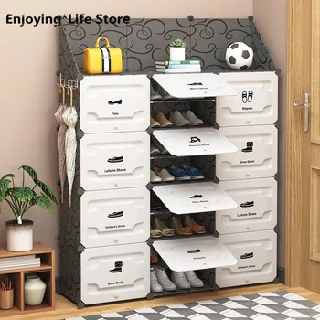 

Shoe Rack Home Entrance Hall Large Capacity Simple Storage Cabinet Modern Simple Multi-layer Dustproof Shoe Cabinet