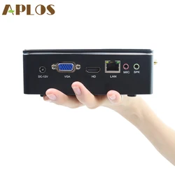 APLOS – Mini PC Windows 10, Intel Celeron i7 6660U, 8 go, 256 go, Dual Cores, 4 Threads, 4 mo de cache, TDP, 15W®Iris®Graphique 540 