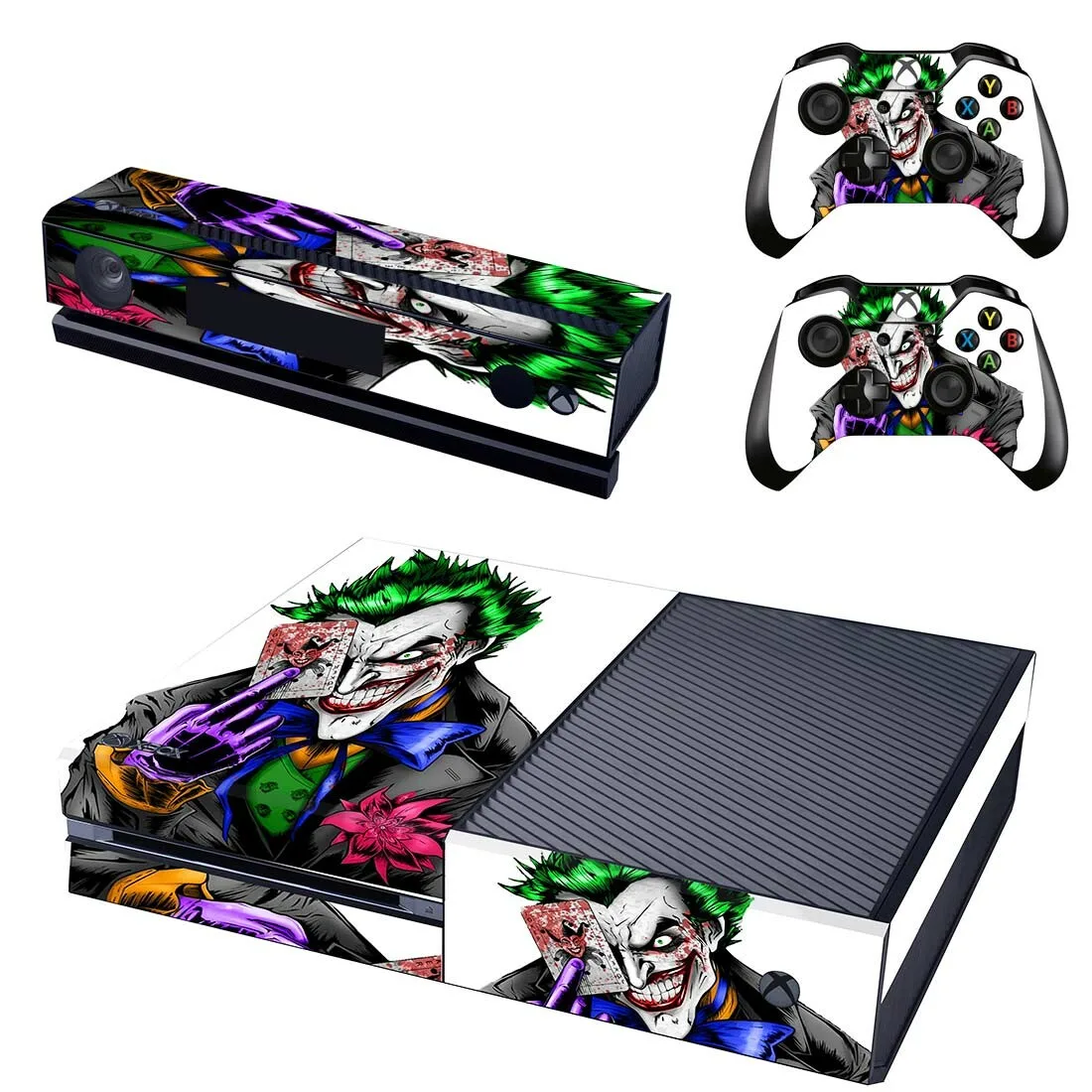 DC Джокер наклейка для Xbox One консоли и Kinect и 2 контроллера для Xbox One Наклейка из винила