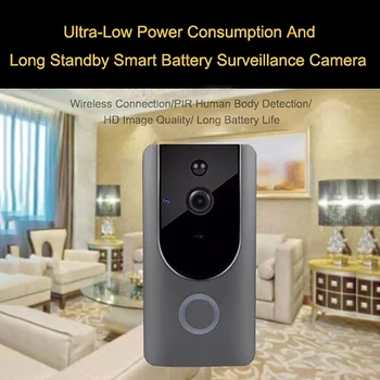 

Remote Control Video Doorbell Burglar Alarm Practical Wireless Camera Intercom Home Security Monitoring Alarm Voice Intercom