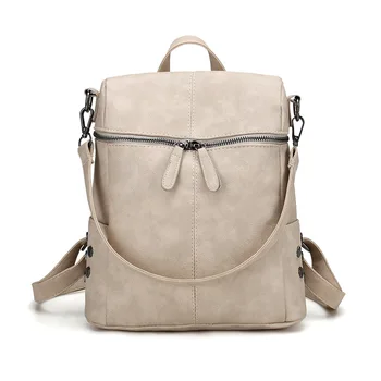 

Backpack Women's Soft Leather Fashion New Style WOMEN'S Bag Dual Purpose Casual Backpack Bag