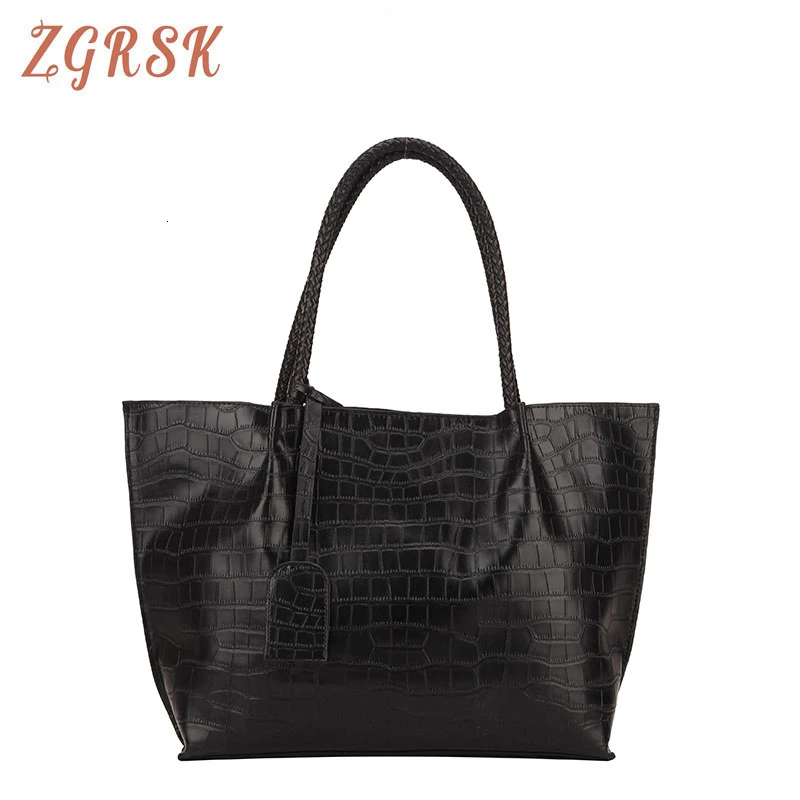 

Female Single Shoulder Bags Stone Pattern Pu Leather For Women High Quality Handbags Large Capacity Handbag Ladies Hand Bag