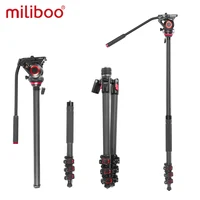 ⁦ترايبود حامل ثلاثي miliboo MUFP احترافي من ألياف الكربون خفيف الوزن ورأس هيدروليك⁩ - الصورة ⁦3⁩