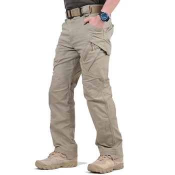 

IX8 Tactical Cargo Pants Men Army Combat SWAT Military Pants Mens Multi-pocket Stretch Flexible Waterproof Quick Dry Trousers