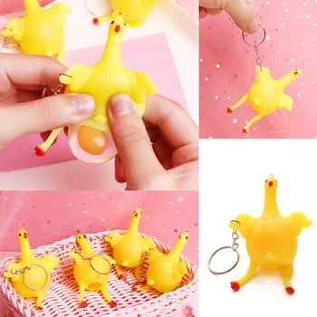 

Mini Cartoon Squishy Cute Chicken Creative Funny Venting Cat Antistress Figure Squeeze Smooshy Relief Gift Decompression Kid Toy