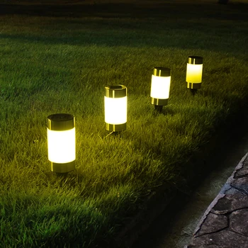 

2Pcs Lawn Solar Lamp Outdoor Home Garden Pathway Waterproof Lights 2V/100mA for Lantern Party Christmas Decoration Night Light