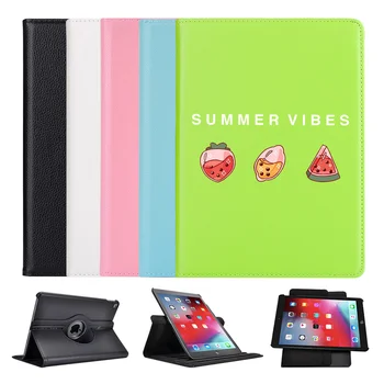 

Ipad2 3 4 360°Rotating Leather Stand Case Summer Vibes Tablet Cover Protective For 2020iPad Pro 11 12.9 10.5 7.9 inch Mini 1 2 3