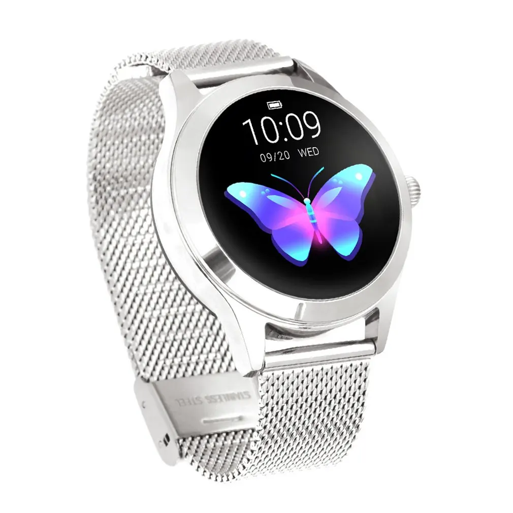 

KW10 Ladies Fashion Heart Rate Monitoring Sports Step Sleep Quality Monitoring Flip Wrist Bright Waterproof Smart Bracelet