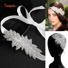 Роскошная повязка на голову, свадебная прическа, аксессуары с блестящими бусинами, кристаллы, многослойные, торжественные, головные уборы, ювелирные изделия HA352