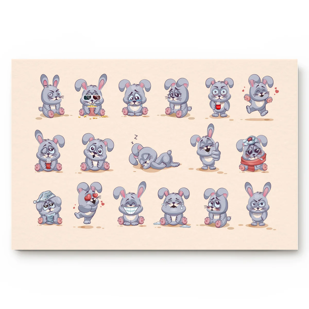 Easter Cute Bunny Print Door Mats Kitchen Floor Bath Entrance Rug Mat Absorbent Indoor Bathroom | Дом и сад