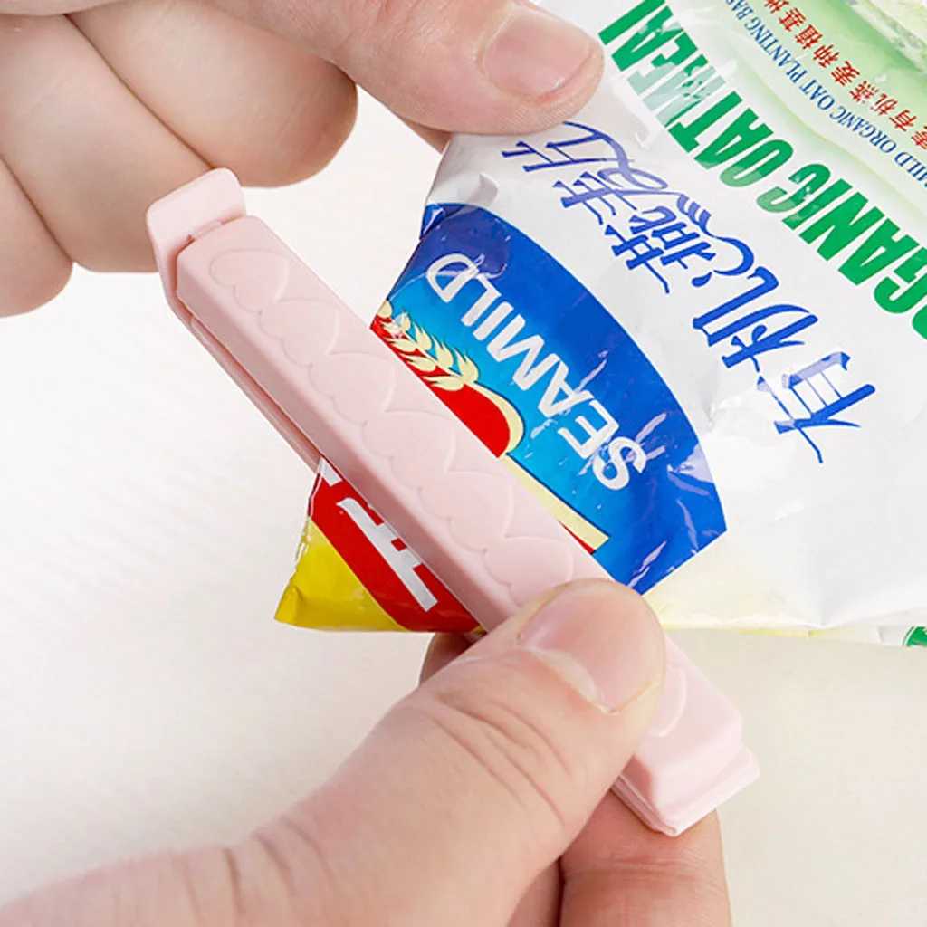 5 шт. многоразовые зажимы для упаковочных пакетов для пищевых продуктов ...