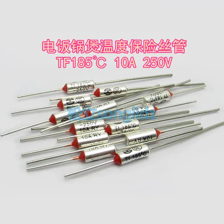 

10PCS TF Thermal Fuse RY 10A 250V Temperature Fuse RY-142 155 169 172 185 192 216 240