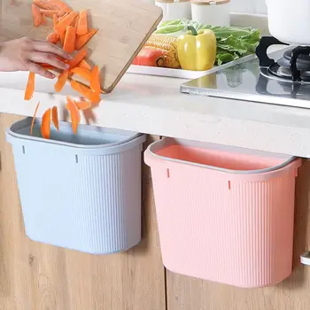 

Hanging Kitchen Trash Bin Kitchen Cabinet Door Wall Hanging Household Plastic Classification Desktop Storage Box