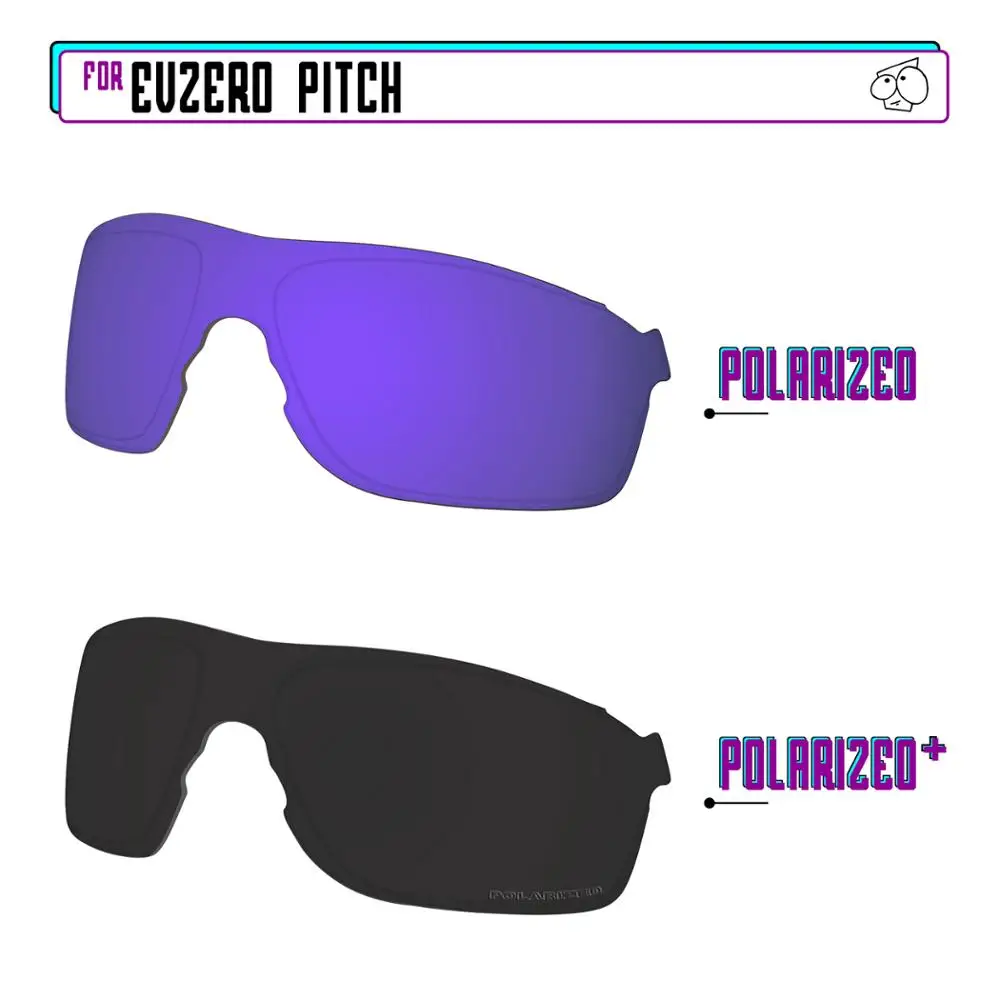 

EZReplace Polarized Replacement Lenses for - Oakley EVZero Pitch Sunglasses - BlackP Plus-PurpleP