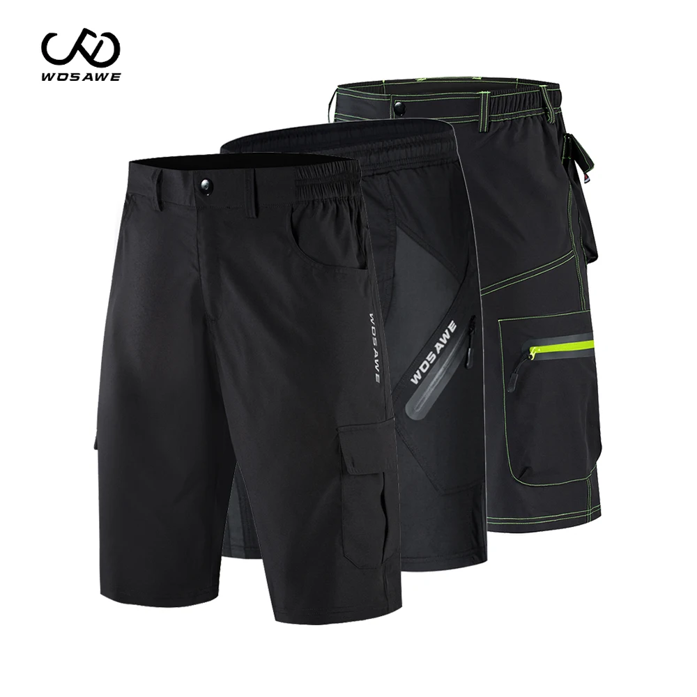 WOSAWE Men/'s Outdoor Sports Cycling Shorts MTB Downhill Mountain Bike Bicycle