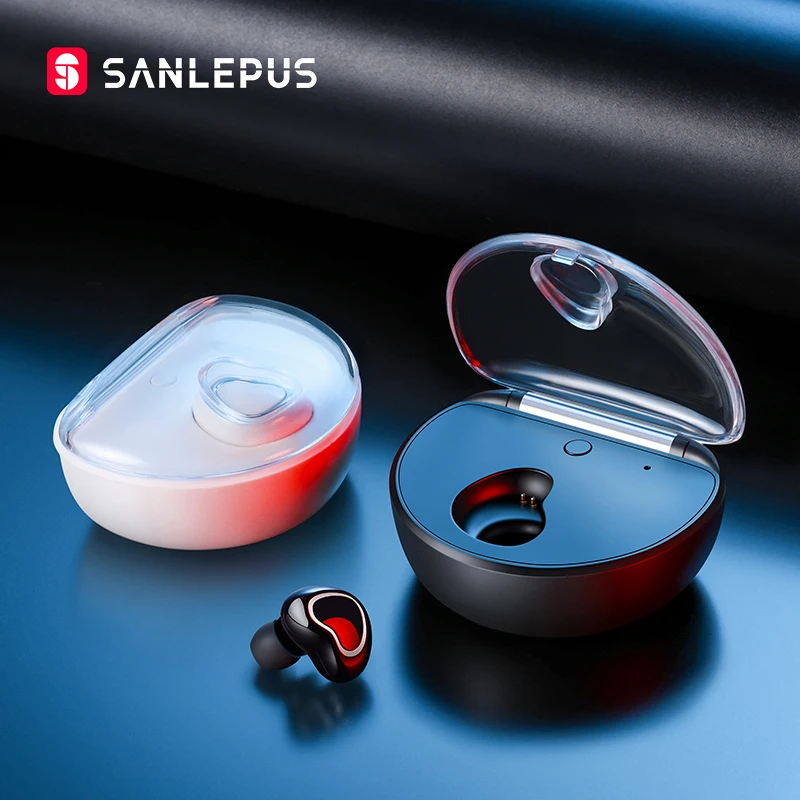SANLEPUS Мини Bluetooth наушники беспроводные гарнитуры громкой связи вкладыши с