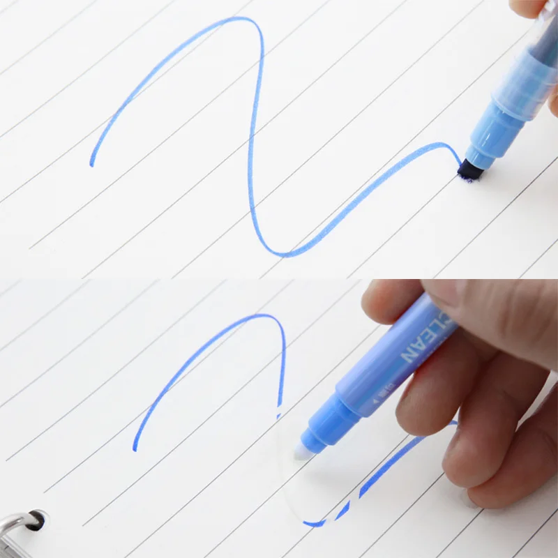 Маркер милый 10 шт./компл. флуоресцентная ручка с двойной головкой стираемая