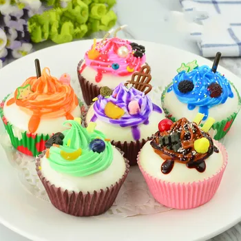 

Kawaii Children's Simulated Food Cream Cake Ice Cream Dessert Kitchen Toys Plastic Clay Toy DIY Accessorie Decor Kids Toys Gift