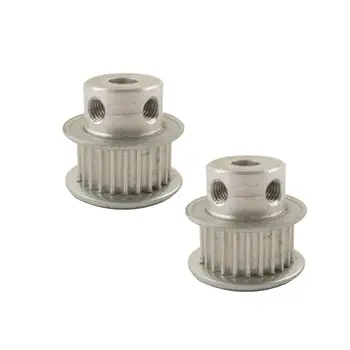 

2pcs HTD 3M 24T Timing Pulley 5/6/6.35/7/8/10mm Bore 24 Teeth Toothed Pulley 11mm Belt Width Aluminum Alloy Timing Belt Pulley