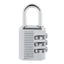 Serrure à combinaison en alliage de Zinc avec mot de passe à 3 ou 4 chiffres, serrure de sécurité à code pour bagages, cadenas de placard