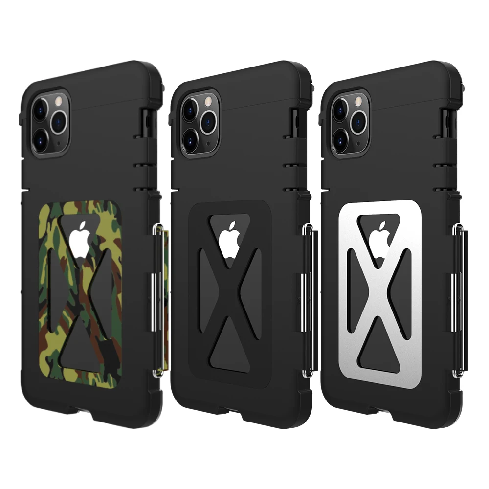 

Armor Doom Heavy Duty Case For iphone 11 11 Pro Max Case Metal Shockproof Holder Flip Cover For iPhone 11 Pro Max Coque Case