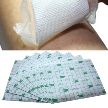 

50pcs/lot Transparent Tape PU film Adhesive Plaster Waterproof Anti-allergic Medicinal Wound Dressing Fixation Tape
