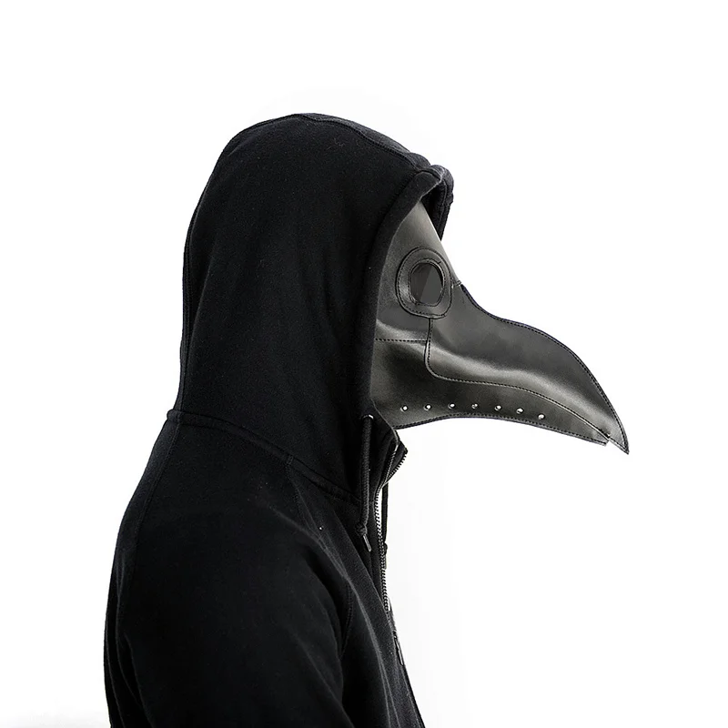 Новая маска Чумного доктора клюв доктор маска длинный нос Косплей Необычные маски Готический Ретро Рок кожа Хэллоуин маска с клювом
