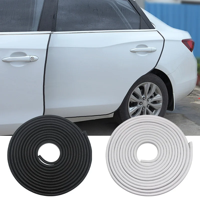 

Universal 5M CarDoor Anti Collision Strip Steel Disc Bumper Protector Trim Edge Scratch Sticker Sealing Guard Decor Car styling