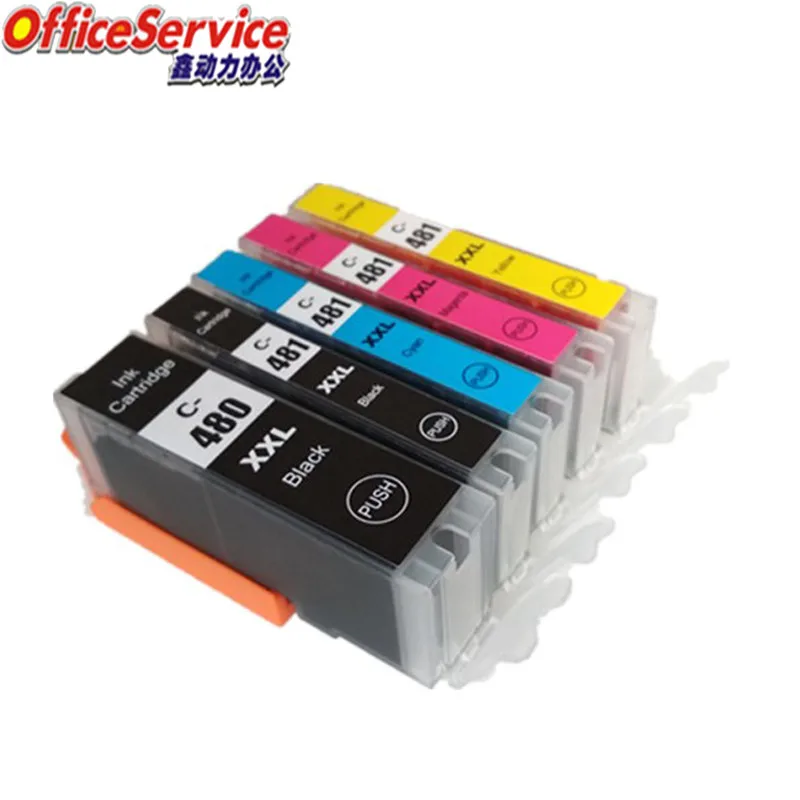 

PGI-480 CLI-481 PGI-480XXL ink Cartridge Compatible For Canon PIXMA TS704 TR7540 TR8540 TS6140 TS8140 TS9140 inkjet printer