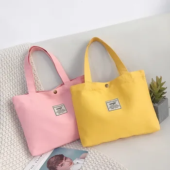 

Small fresh girl shoulder messenger bag 2020 new wild canvas large capacity casual handbag tote bags for women