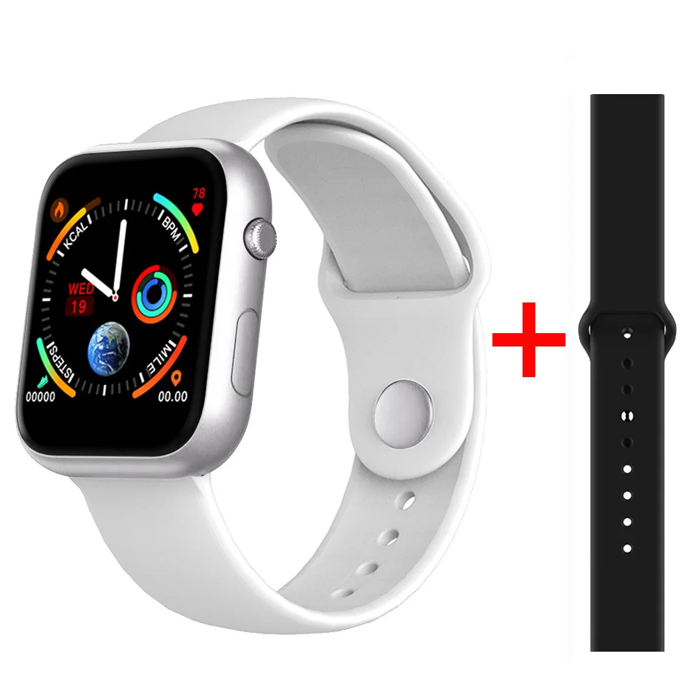 Умные часы с монитором сердечного ритма и артериального давления, умные часы для женщин, умные часы для мужчин 4 для Apple IOS Android Phone - Цвет: silver white black